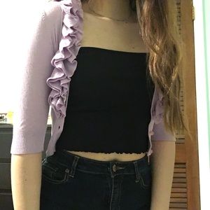 purple cardigen